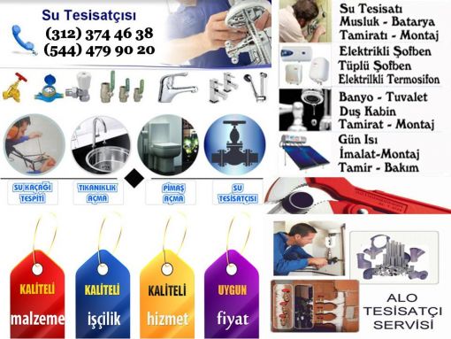  Dikmen tesisatçı 0312 374 46 38 - 0544 479 90 20 